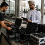 Contrôle douanier du matériel de tournage en Oman
