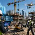 Innovations technologiques sur un chantier de construction moderne